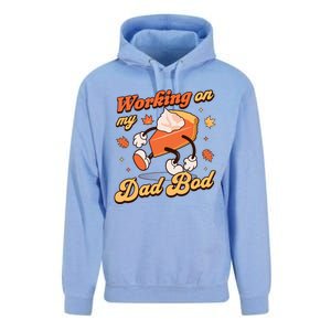 Working on my Dad Bod Thanksgiving Pregnancy Announcement Unisex Surf Hoodie