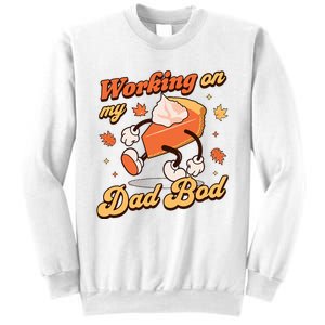 Working on my Dad Bod Thanksgiving Pregnancy Announcement Sweatshirt