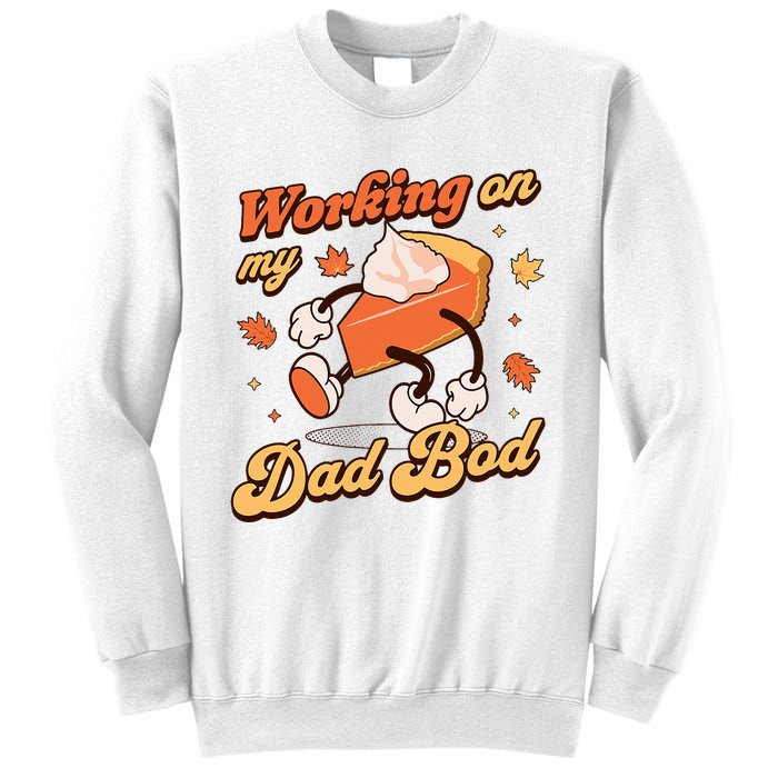 Working on my Dad Bod Thanksgiving Pregnancy Announcement Sweatshirt