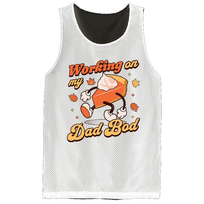 Working on my Dad Bod Thanksgiving Pregnancy Announcement Mesh Reversible Basketball Jersey Tank