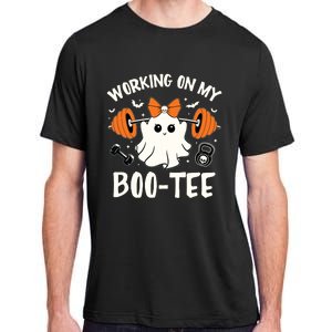 Working On My Boo Halloween Dead Lift Ghost Gym Weights Adult ChromaSoft Performance T-Shirt