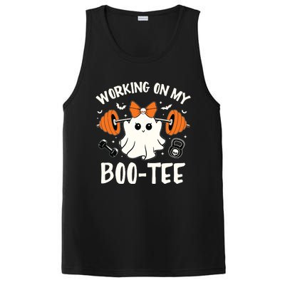 Working On My Boo Halloween Dead Lift Ghost Gym Weights PosiCharge Competitor Tank