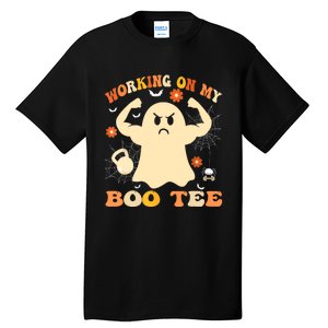 Working On My Boo Halloween Gym Workout Weightlifting Tall T-Shirt