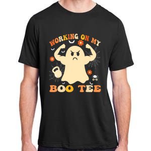 Working On My Boo Halloween Gym Workout Weightlifting Adult ChromaSoft Performance T-Shirt