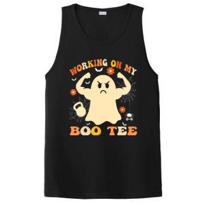 Working On My Boo Halloween Gym Workout Weightlifting PosiCharge Competitor Tank