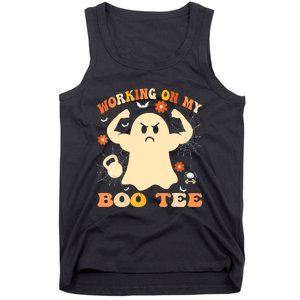 Working On My Boo Halloween Gym Workout Weightlifting Tank Top