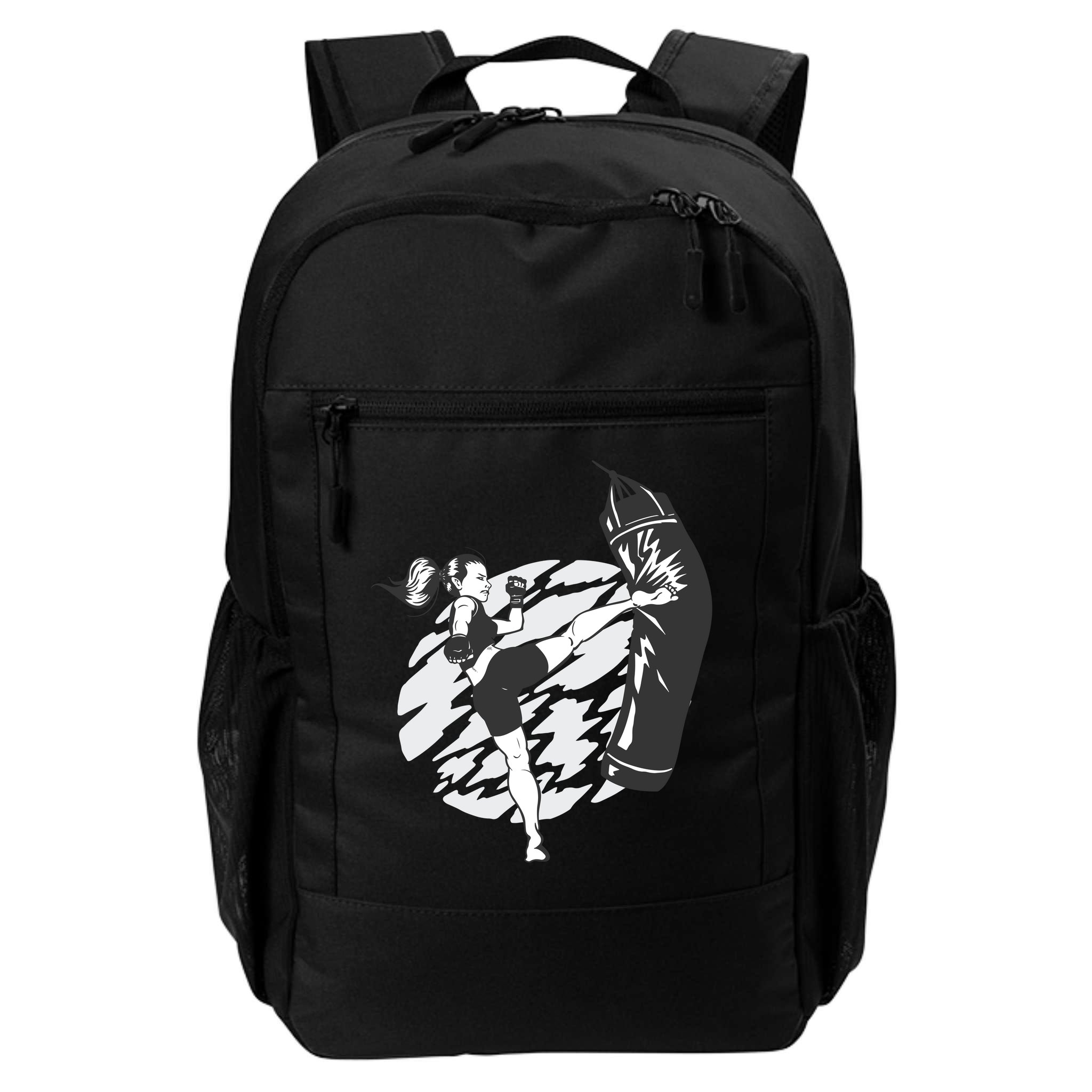 Woman High Kick Boxing Backpack