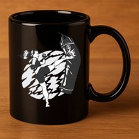 Woman High Kick Boxing 11oz C Handle Ceramic Mug