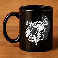 Woman High Kick Boxing 11oz C Handle Ceramic Mug