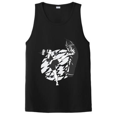 Woman High Kick Boxing PosiCharge Competitor Tank