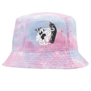 Woman High Kick Boxing Tie-Dyed Bucket Hat