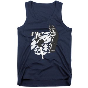 Woman High Kick Boxing Tank Top