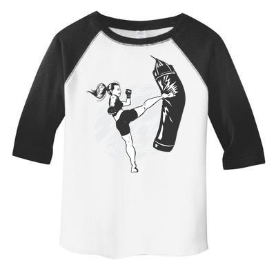 Woman High Kick Boxing Toddler Fine Jersey T-Shirt