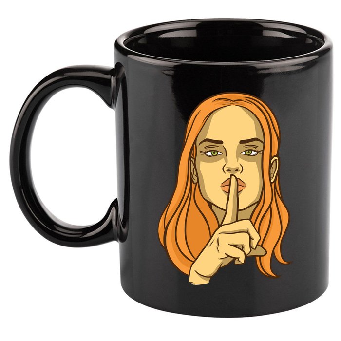 Woman Sushing 11oz C Handle Ceramic Mug