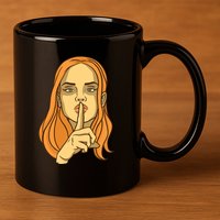 Woman Sushing 11oz C Handle Ceramic Mug