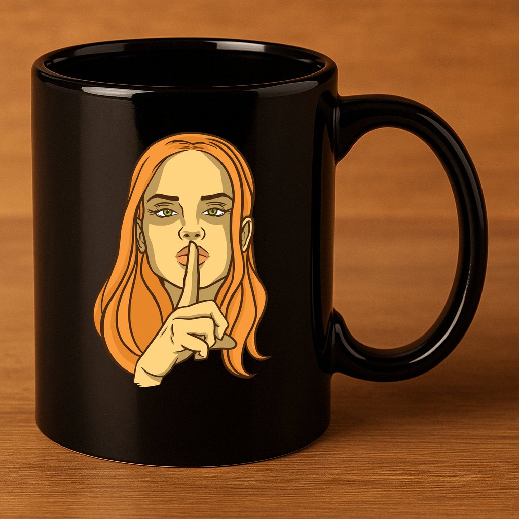 Woman Sushing 11oz C Handle Ceramic Mug