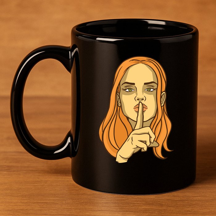 Woman Sushing 11oz C Handle Ceramic Mug