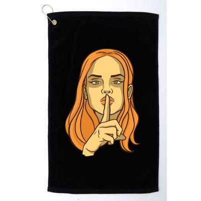 Woman Sushing Golf Towel