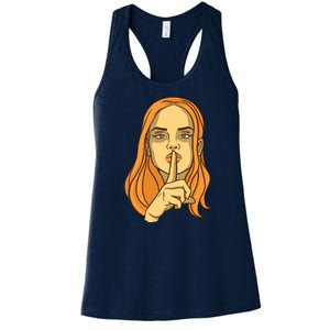 Woman Sushing Women's Racerback Tank