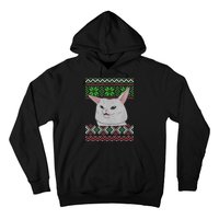 Woman Yelling At A Cat Ugly Christmas Sweater Meme Hoodie