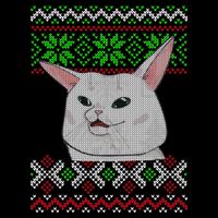 Woman Yelling At A Cat Ugly Christmas Sweater Meme Impact Tech Backpack
