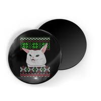 Woman Yelling At A Cat Ugly Christmas Sweater Meme Magnet