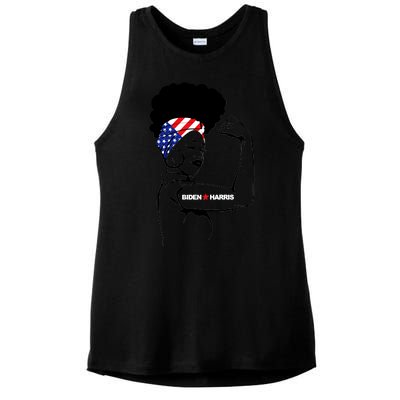 Women For Biden Harris  Ladies PosiCharge Tri-Blend Wicking Tank