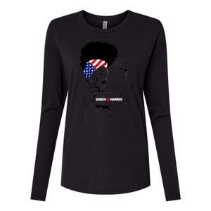 Women For Biden Harris  Womens Cotton Relaxed Long Sleeve T-Shirt