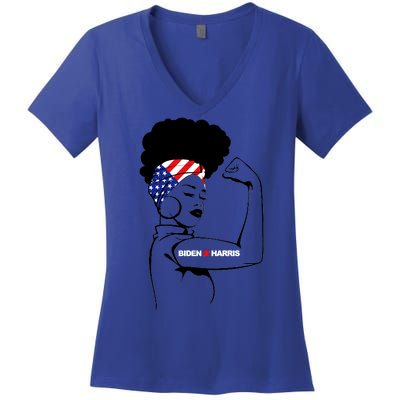 Women For Biden Harris  Women's V-Neck T-Shirt