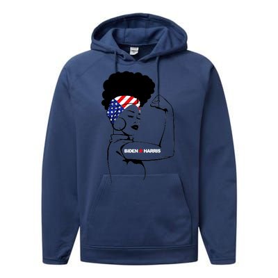 Women For Biden Harris  Performance Fleece Hoodie