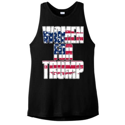 Women For Donald Trump  Ladies PosiCharge Tri-Blend Wicking Tank