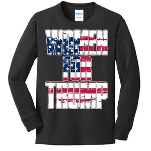 Women For Donald Trump  Kids Long Sleeve Shirt