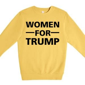 Women For Trump Premium Crewneck Sweatshirt