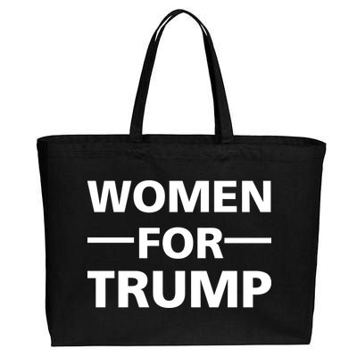 Women For Trump Cotton Canvas Jumbo Tote