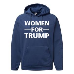 Women For Trump Performance Fleece Hoodie