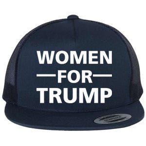 Women For Trump Flat Bill Trucker Hat