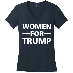 Women For Trump Women's V-Neck T-Shirt