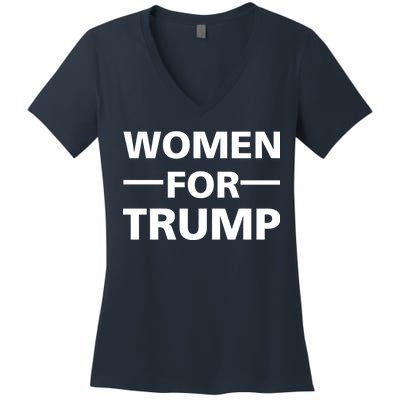 Women For Trump Women's V-Neck T-Shirt