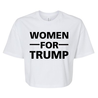 Women For Trump Bella+Canvas Jersey Crop Tee