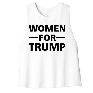 Women For Trump Women's Racerback Cropped Tank