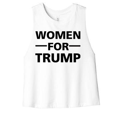 Women For Trump Women's Racerback Cropped Tank