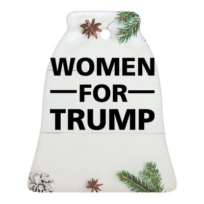 Women For Trump Ceramic Bell Ornament