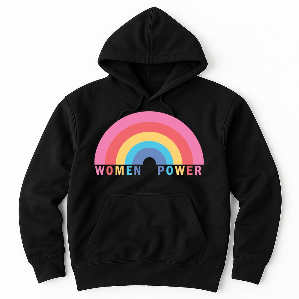Women Power Rainbow Hoodie