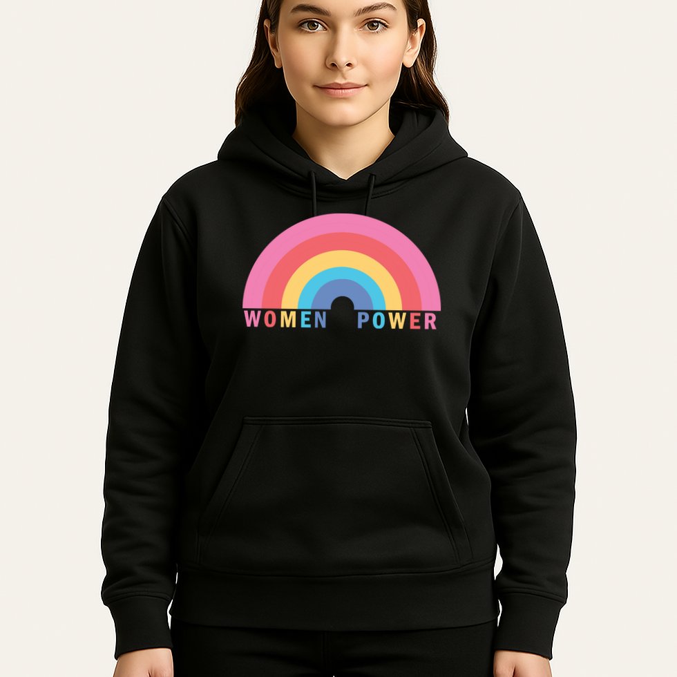 Women Power Rainbow Hoodie