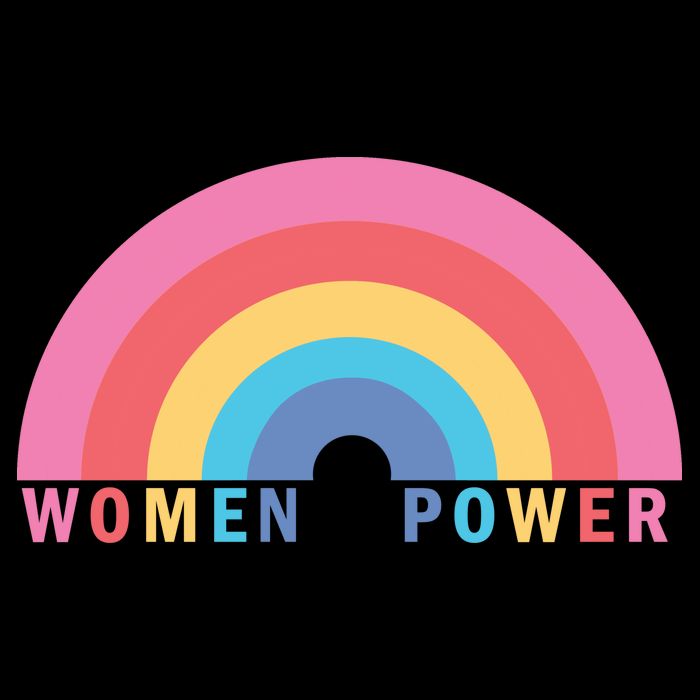 Women Power Rainbow Hoodie