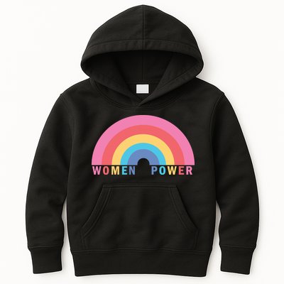Women Power Rainbow Kids Hoodie