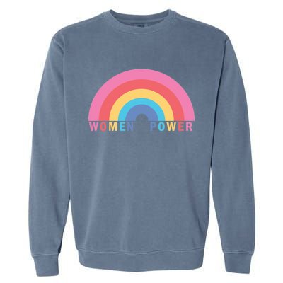 Women Power Rainbow Garment-Dyed Sweatshirt