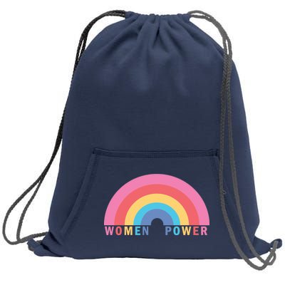 Women Power Rainbow Sweatshirt Cinch Pack Bag