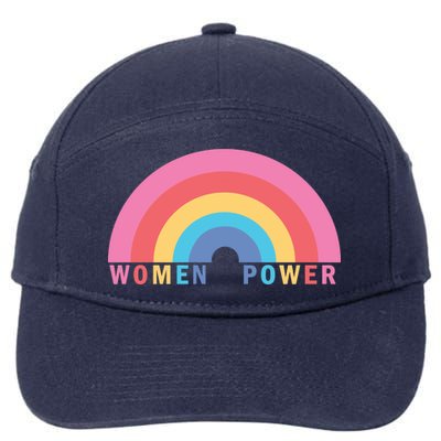 Women Power Rainbow 7-Panel Snapback Hat