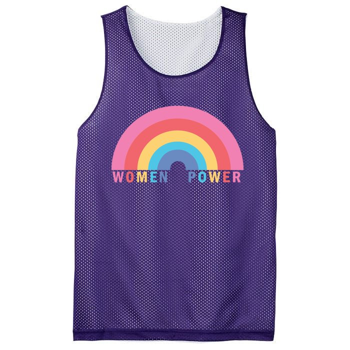 Women Power Rainbow Mesh Reversible Basketball Jersey Tank